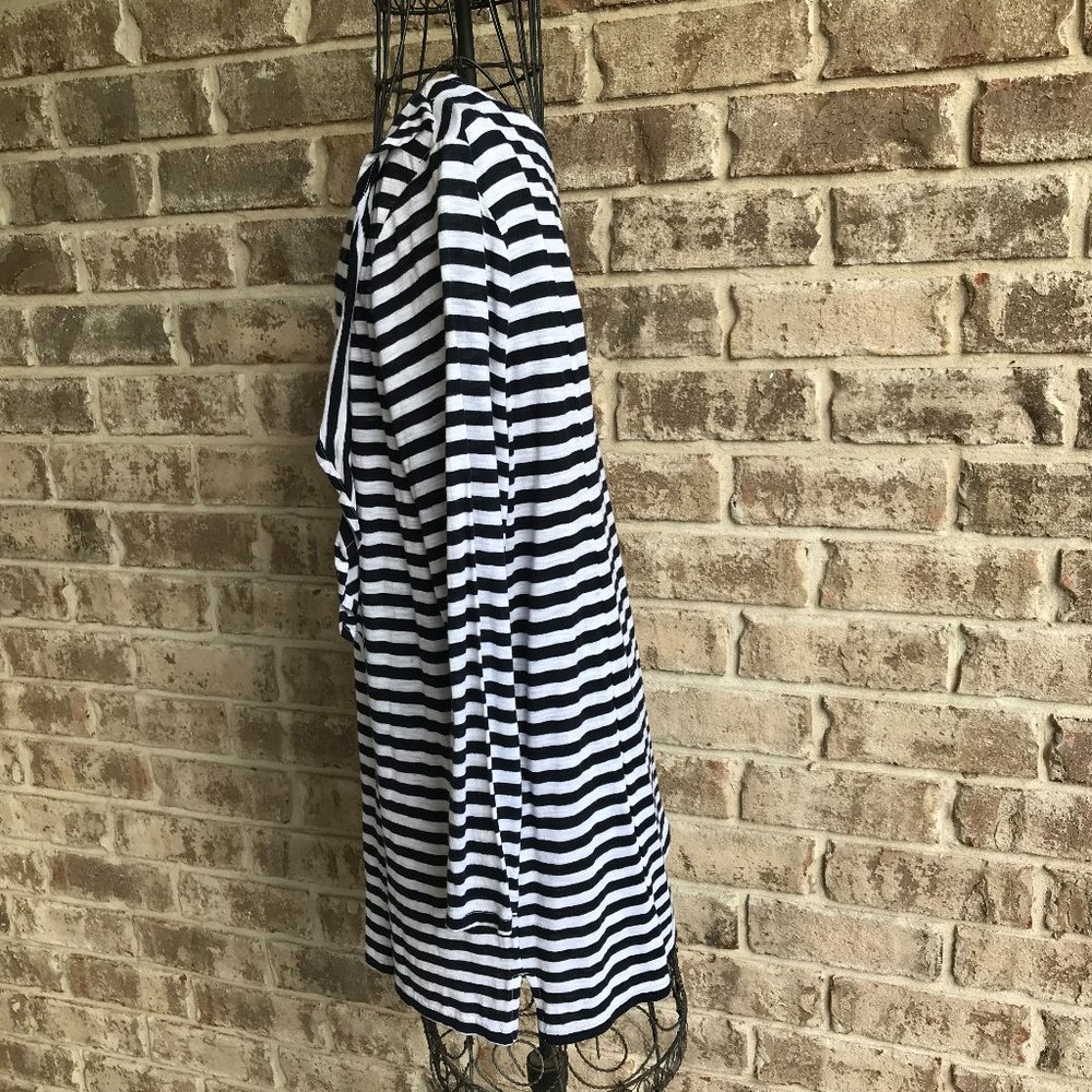 Crown & Ivy Curvy Long Sleeve Top Black White 0X - Picture 8 of 13